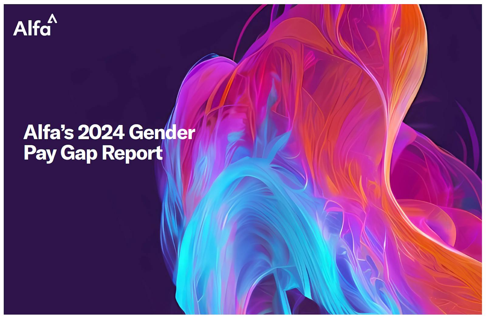 artwork for Alfa's gender pay gap report for 2024