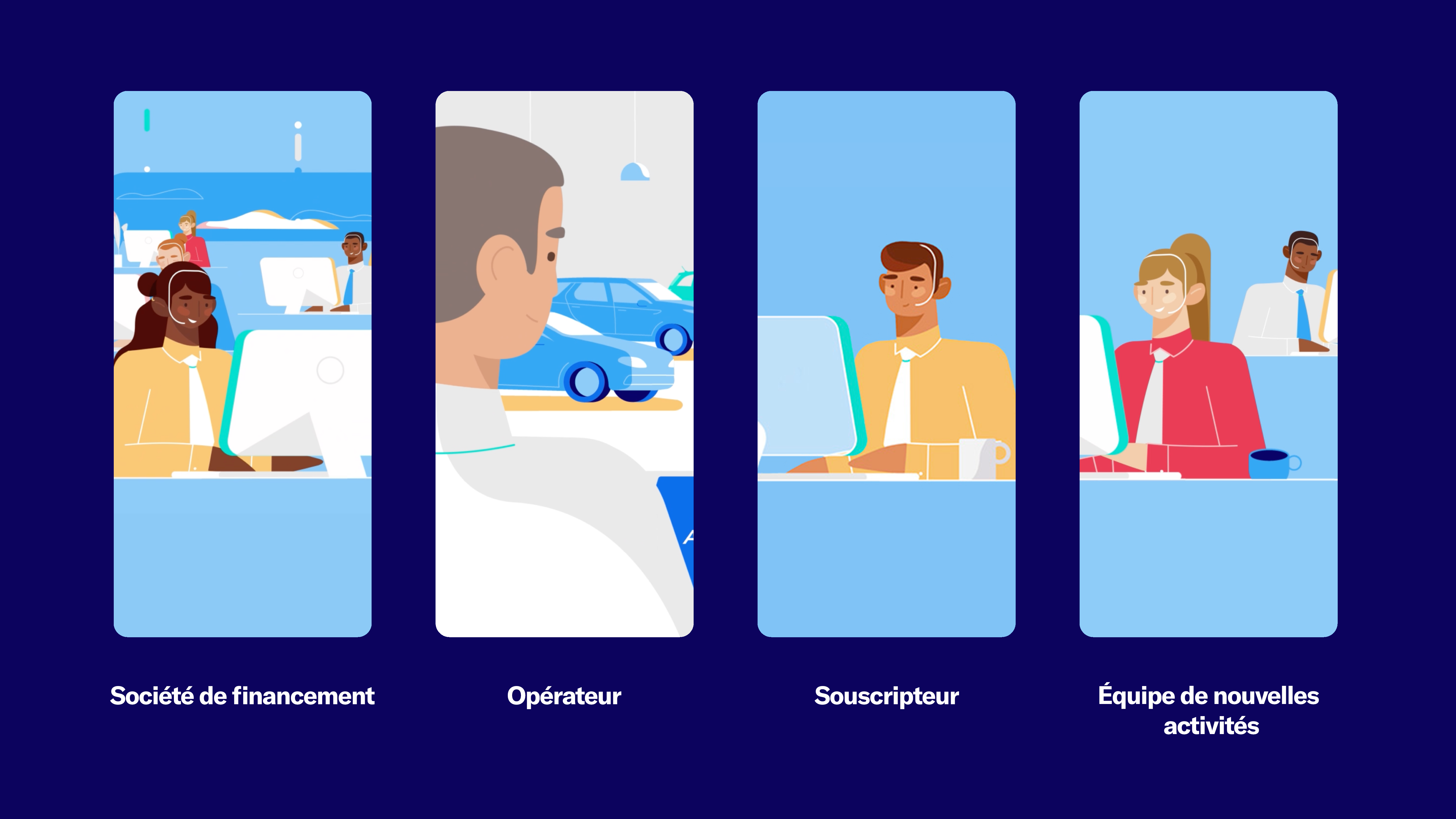 Société de financement, opérateur, souscripteur, équipe de nouvelles activités