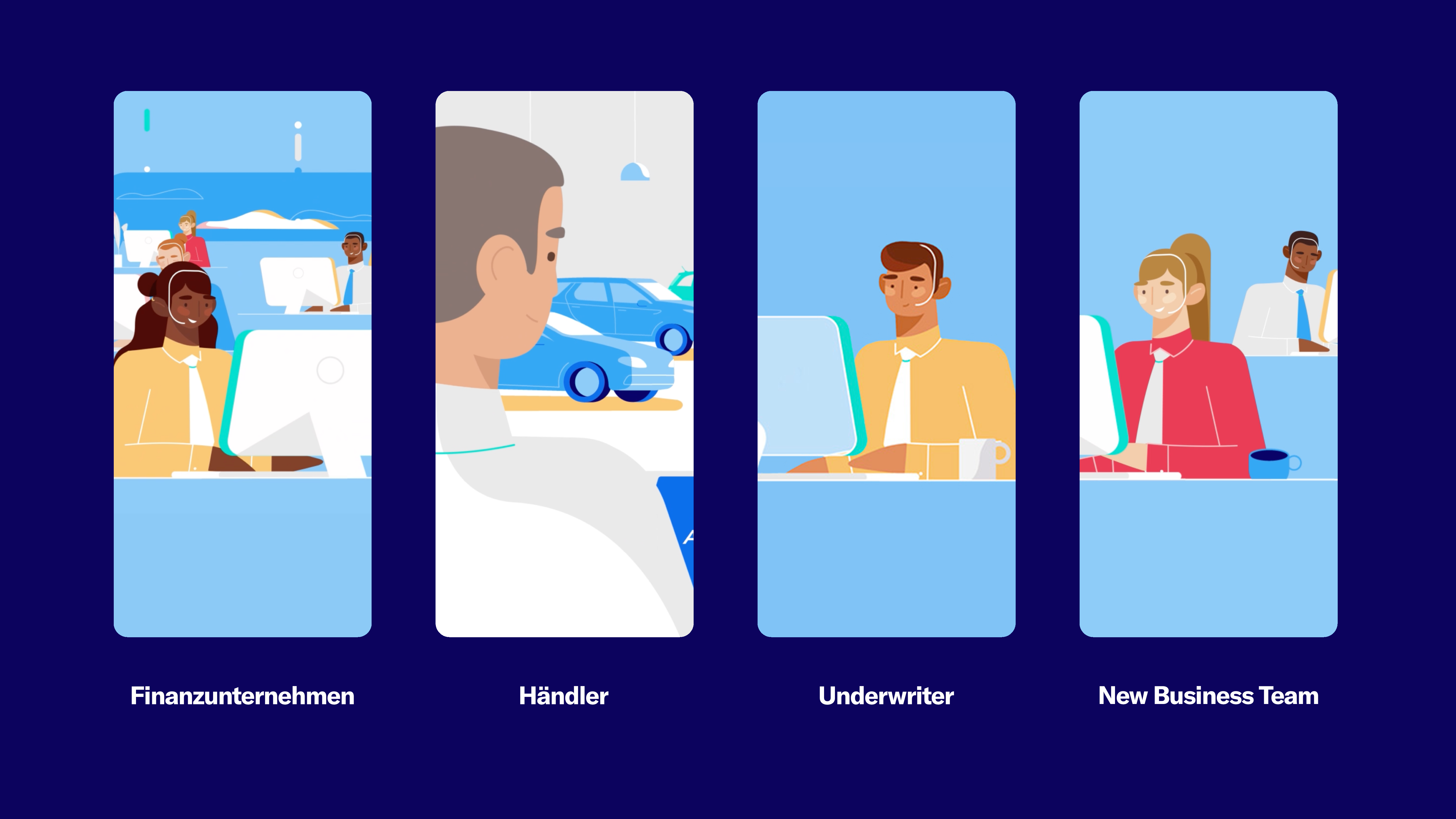 Finanzunternehmen, Händler, Underwriter, New Business Team