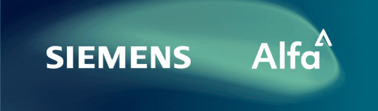 Alfa and Siemens logos