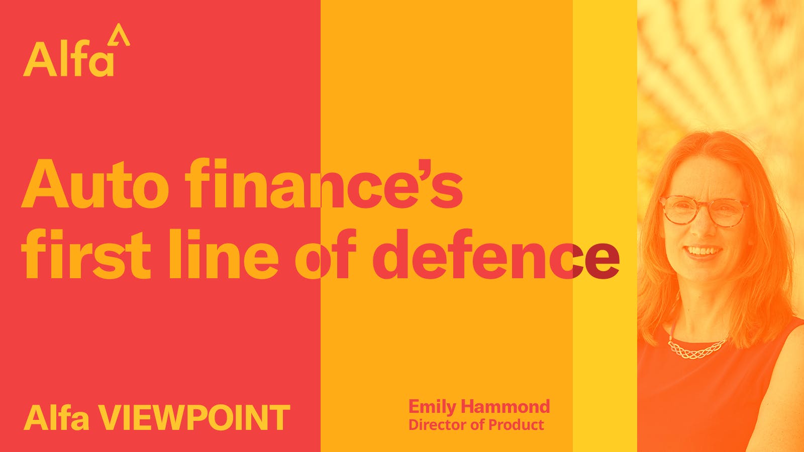 Title image - Auto finance's first line of defence