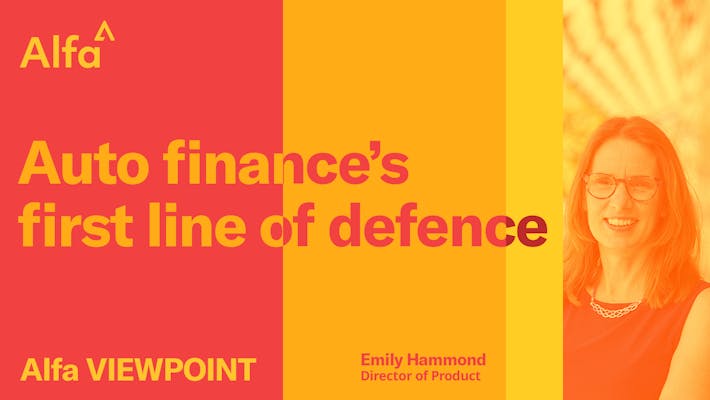 Title image - Auto finance's first line of defence