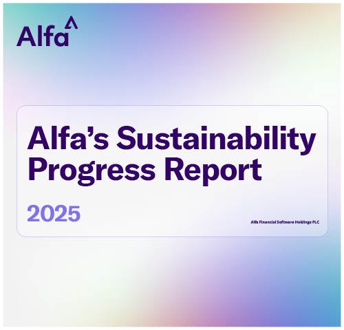 Alfa Sustainability Progress Report 2025 cover banner