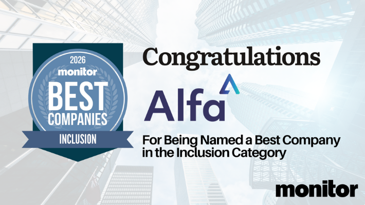 Congratulations Alfa for being named a best company in the Inclusion category - Monitor 2026