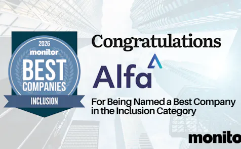 Congratulations Alfa for being named a best company in the inclusion category - Monitor 2026