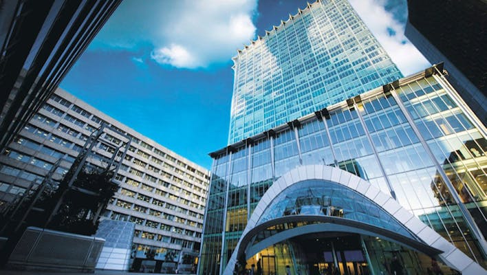 Front of the offices for the United Trust bank