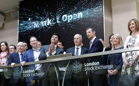 Alfa Team on Balcony at London Stock Exchange