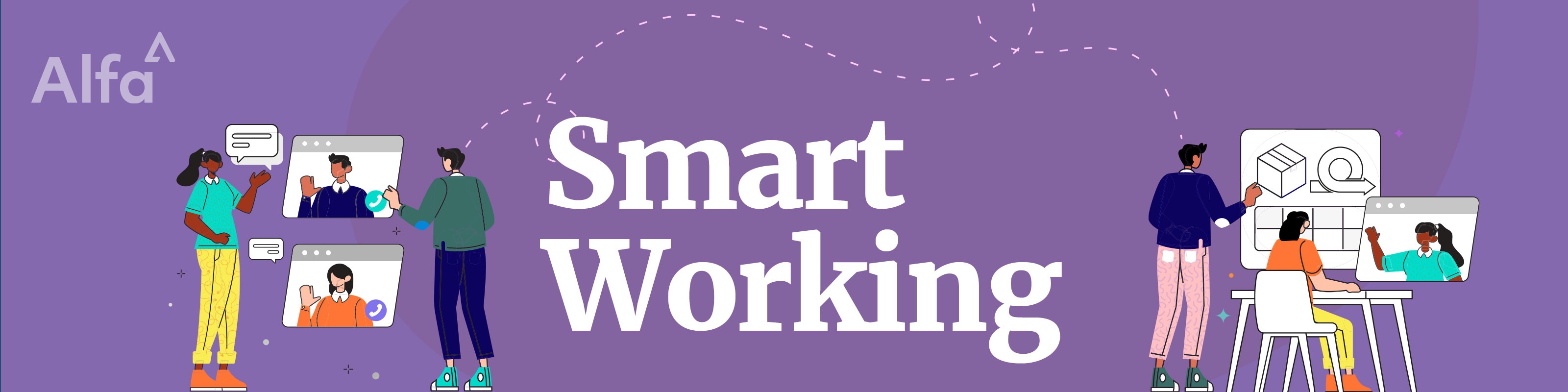 alfa smart working banner