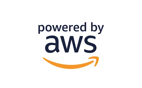 Powered by AWS logo