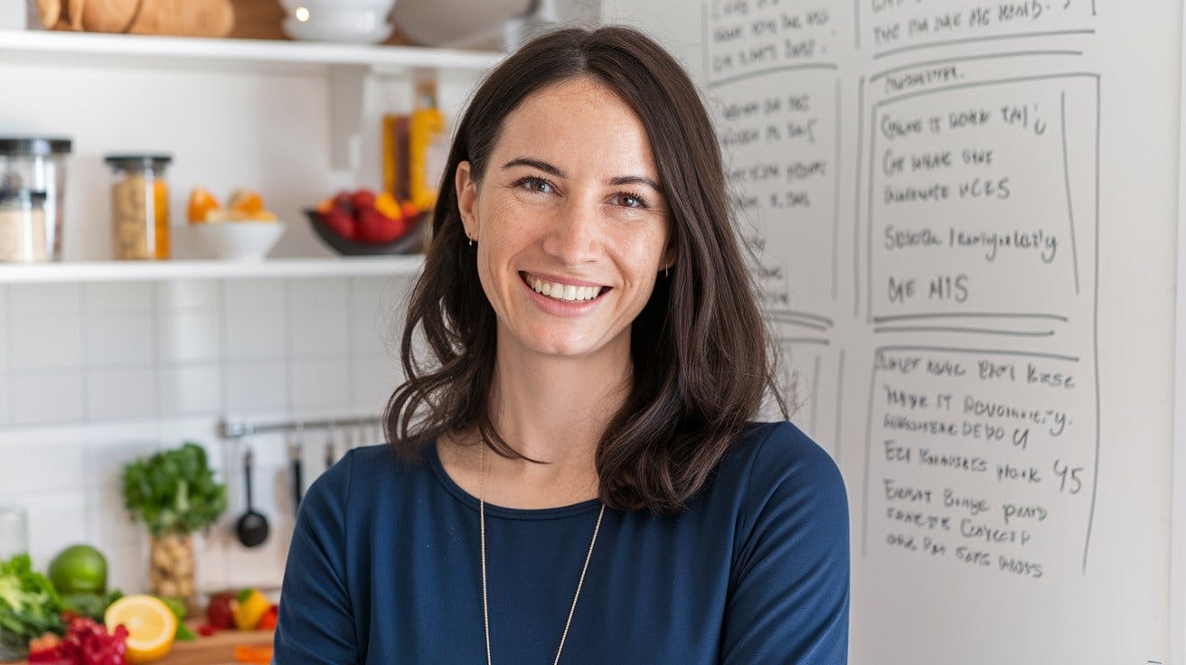foto di un consulente nutrizionale sorridente
