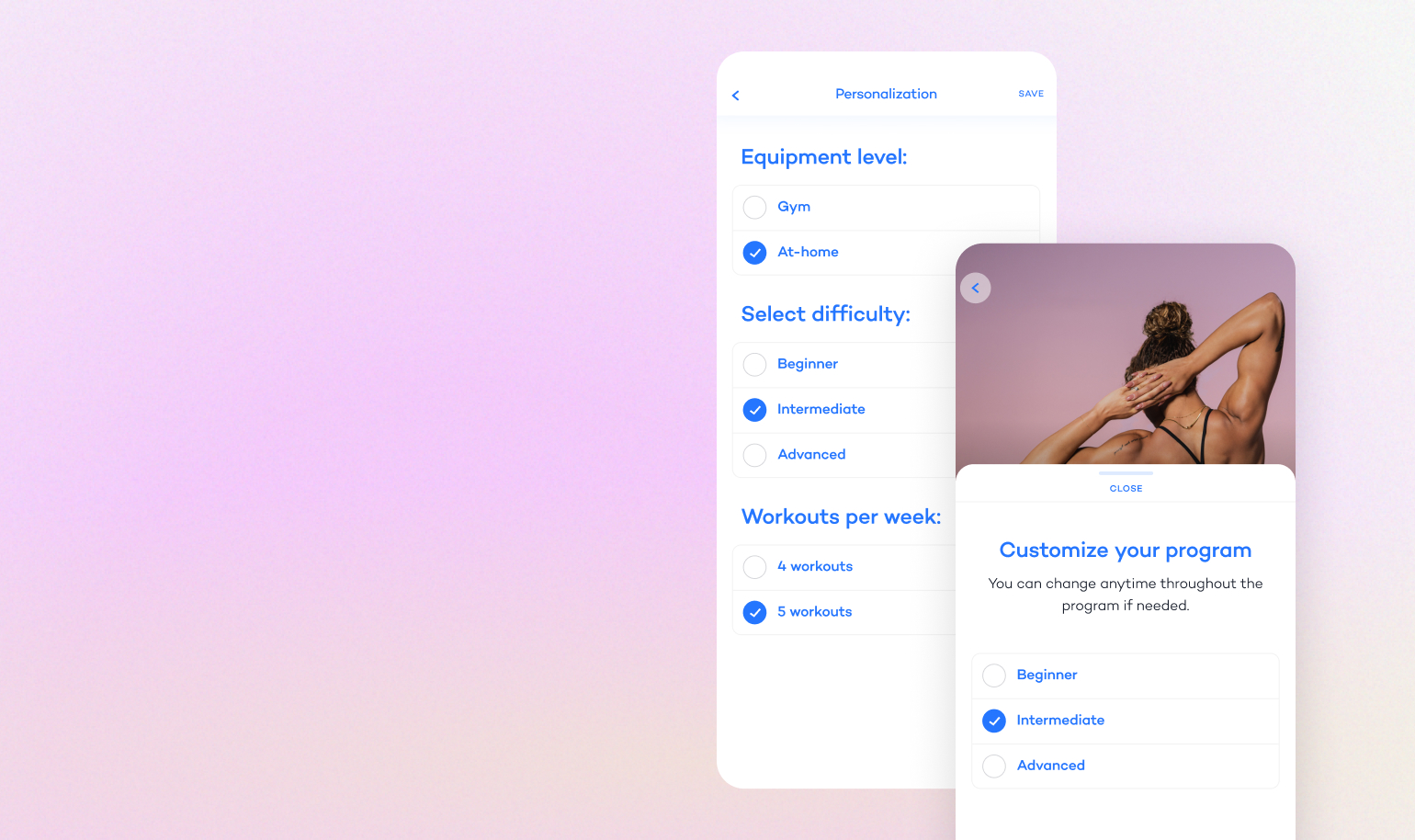 Personalize your program image