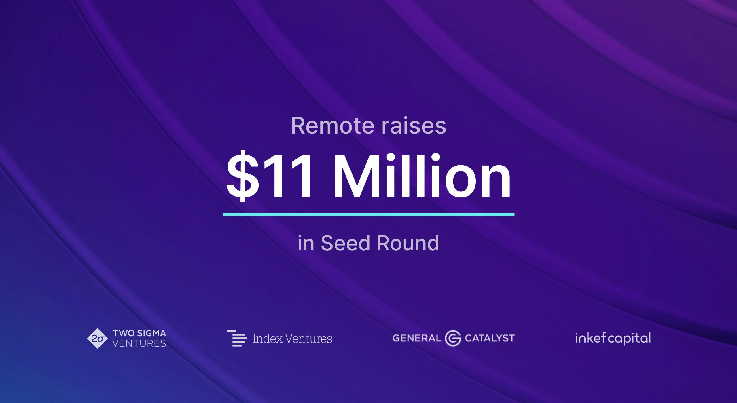 $11 million seed round announcement with investor names