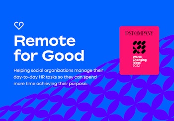 Remote for Good is a Fast Company World Changing Idea!