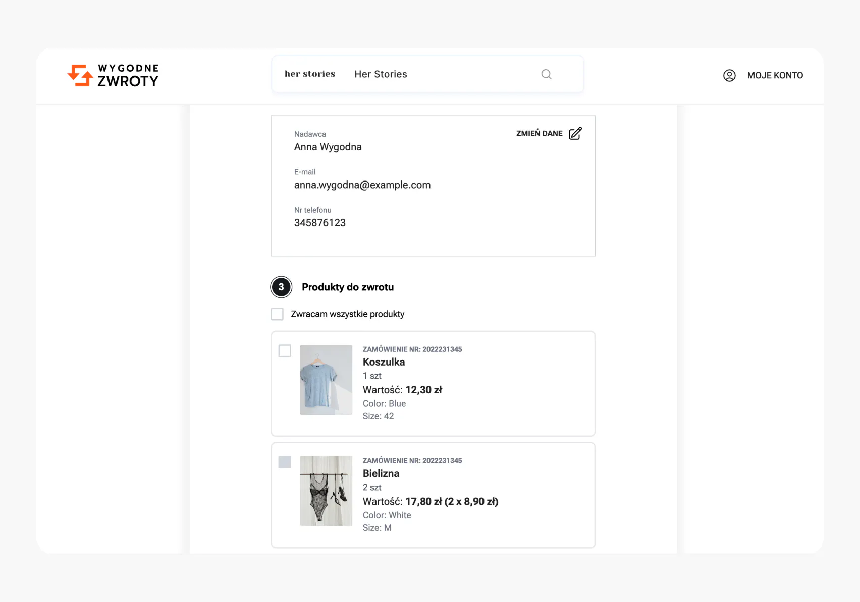 Integracja przez API Wygodnych Zwrotów