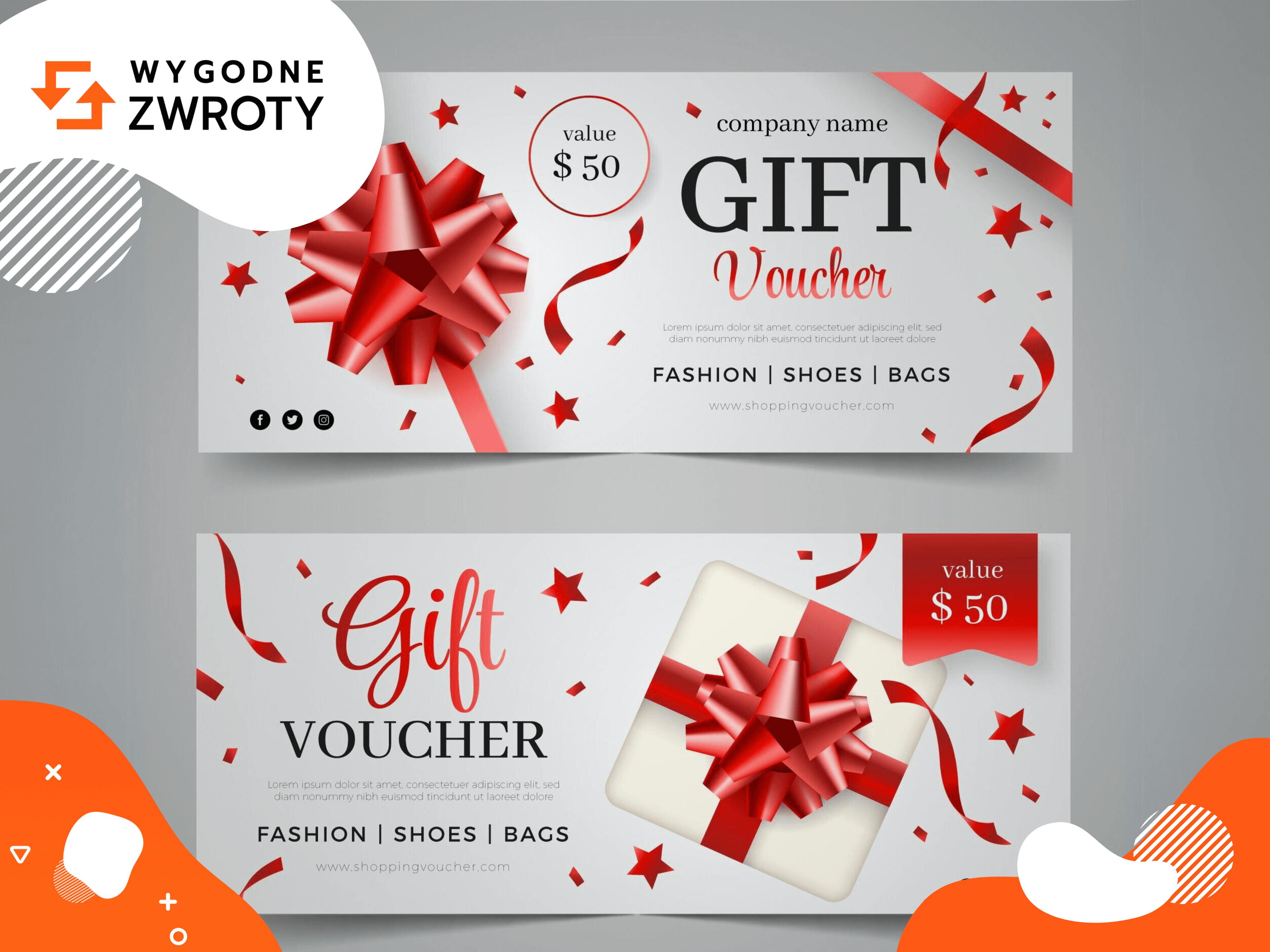 Zwrot na kartę podarunkową lub voucher zakupowy