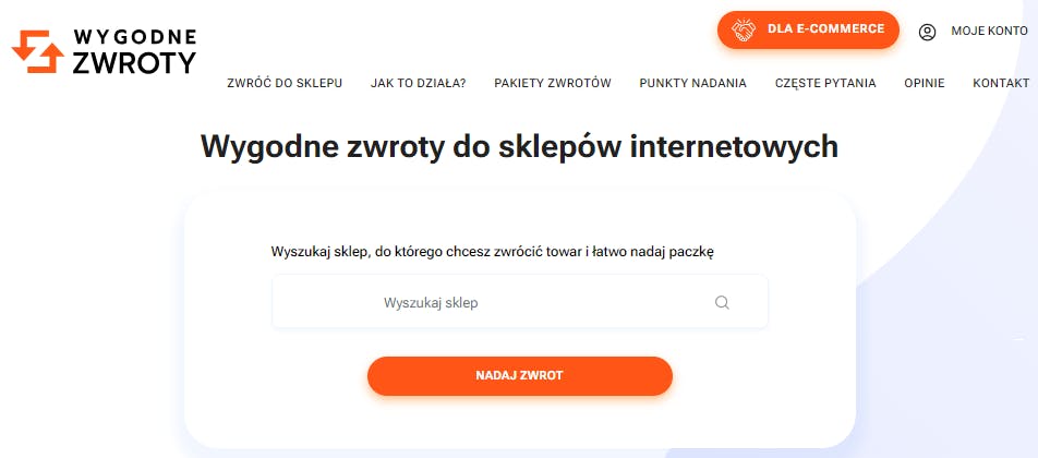 Formularz zwrotu towaru online - Wygodne Zwroty do sklepów internetowych