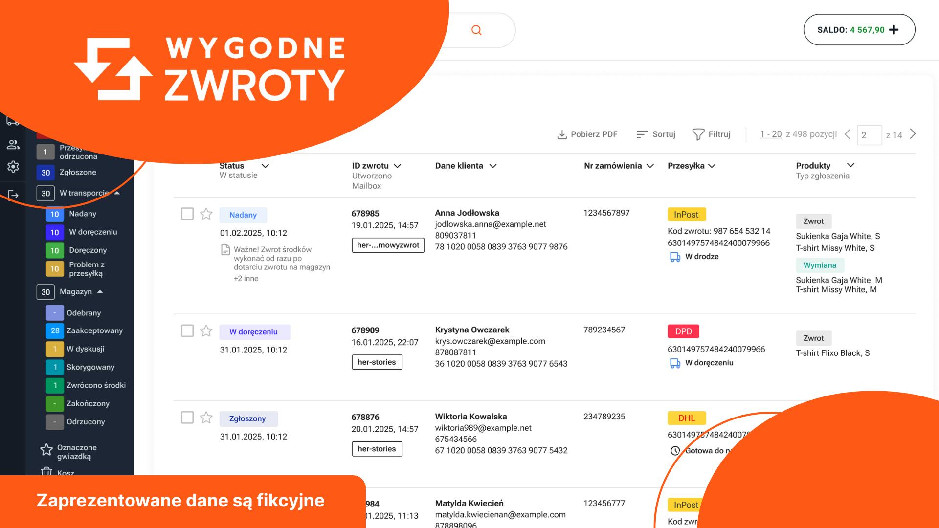 System Obsługi Zwrotów - Wygodne Zwroty (zdjęcie cover)