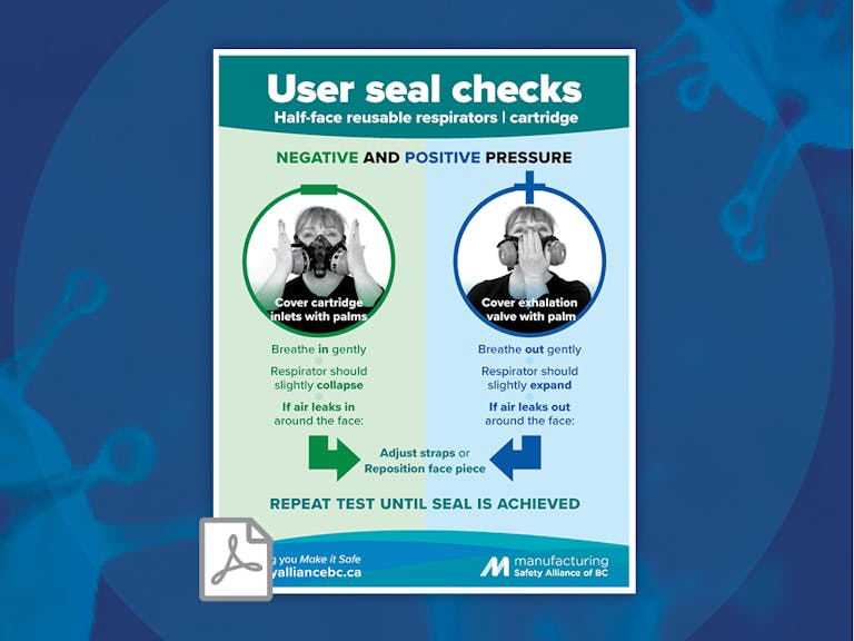 POSTER | User seal checks for reusable half-face respirators with ...