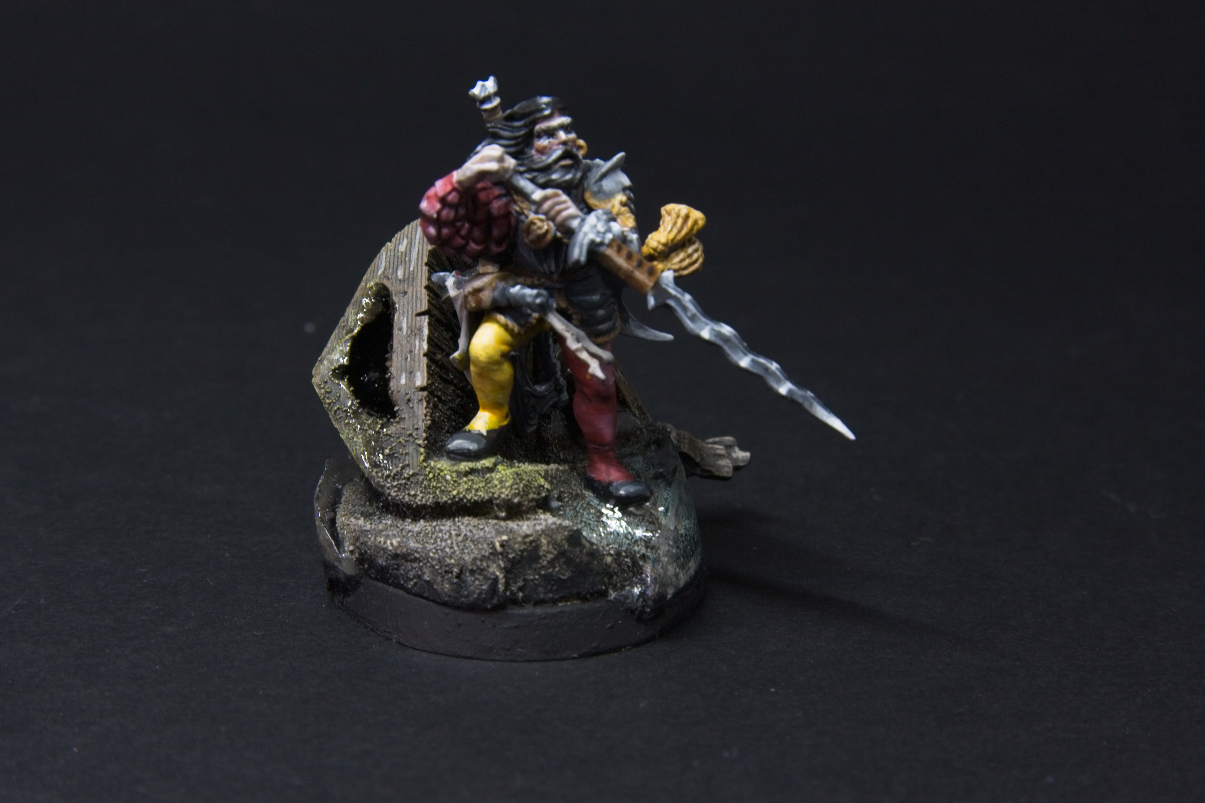 Kurt's feet; one resting on the boat, the other in the water