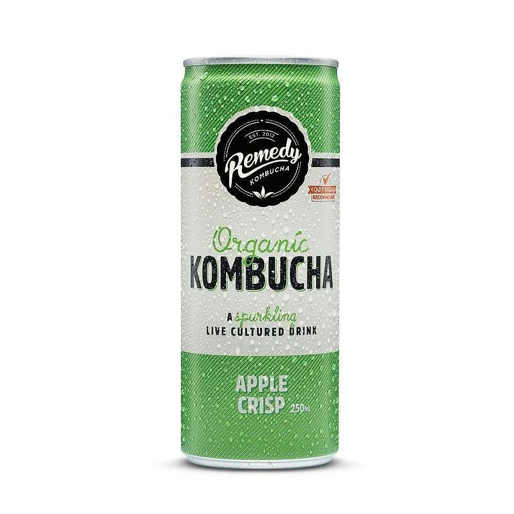 remedy kombucha, green can