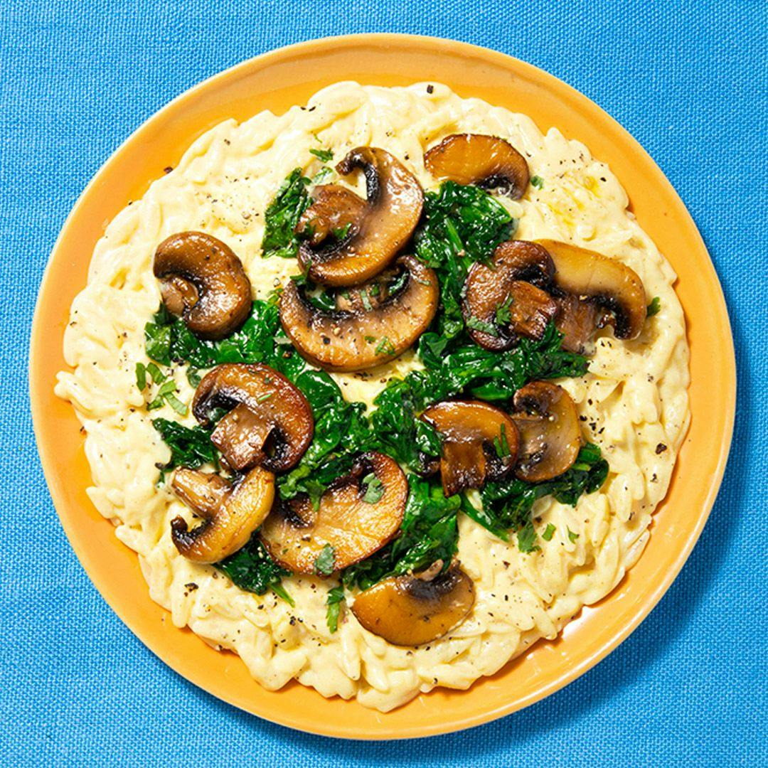 truffle mushroom orzo