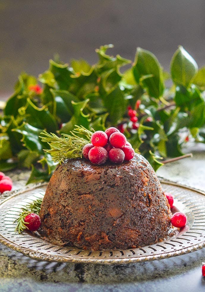 vegan christmas pudding