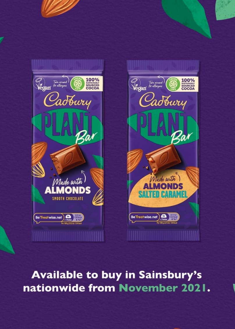 new product listing from Cadbury