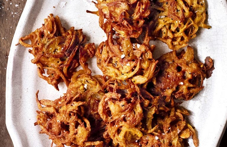 fresh onion bhajis 