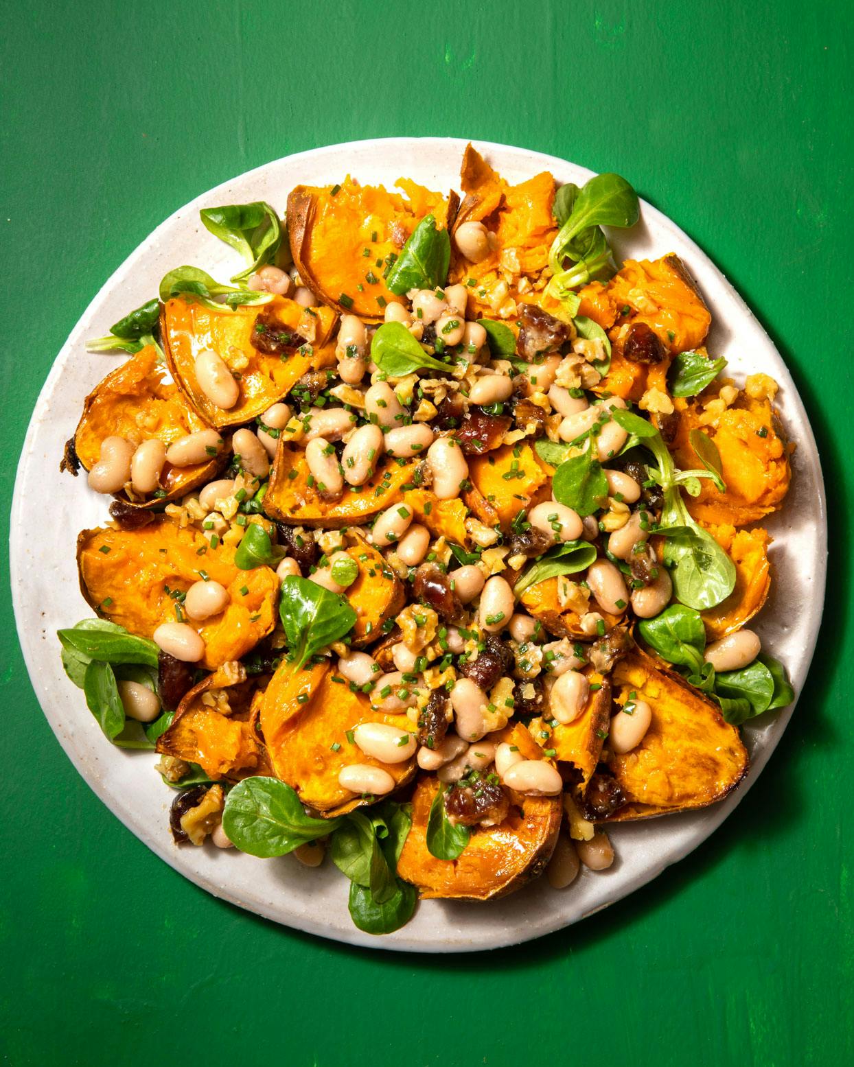 sweet potato + date salad