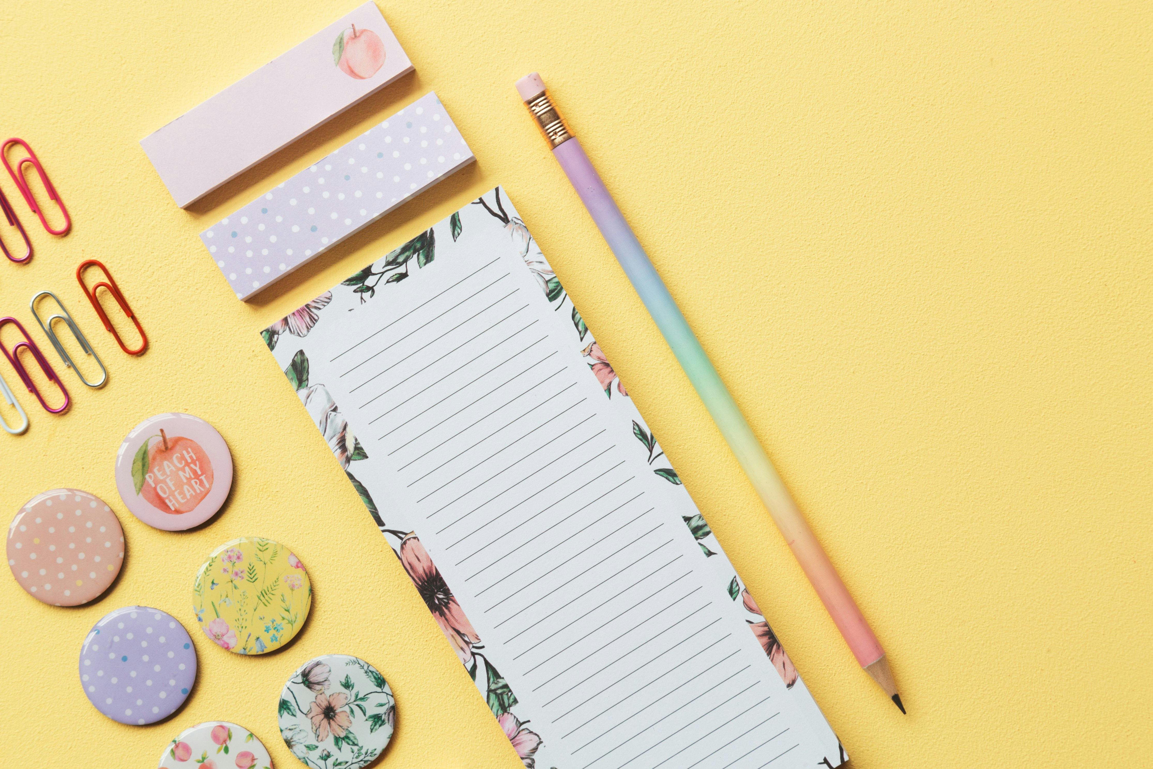 stationery for to-do list