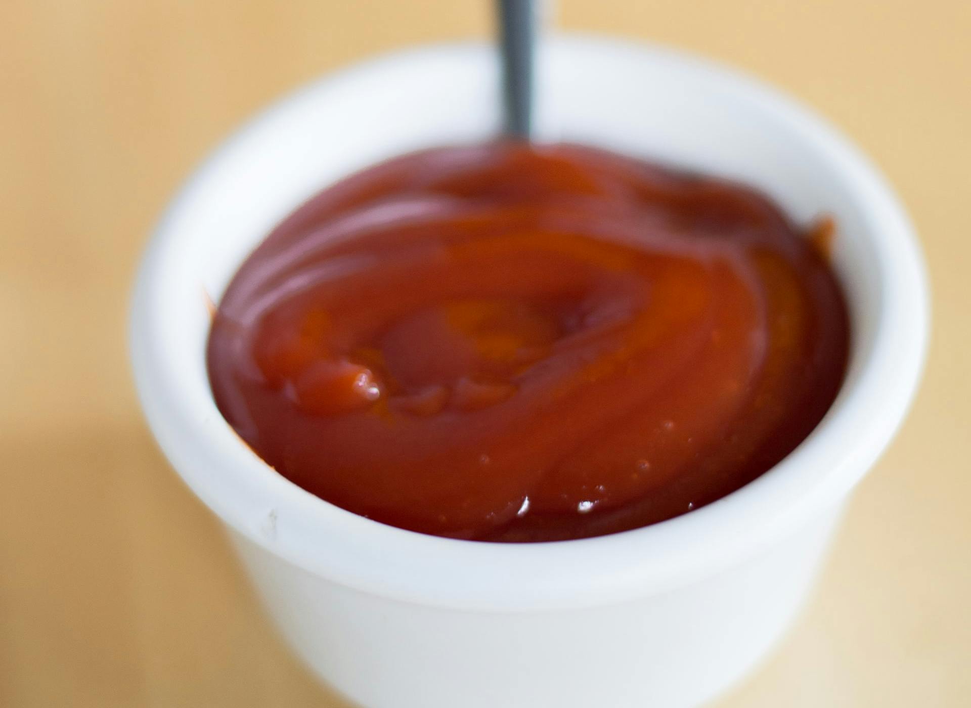 ketchup in a dish