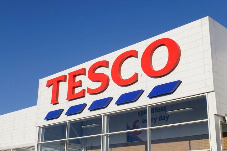 tesco sign