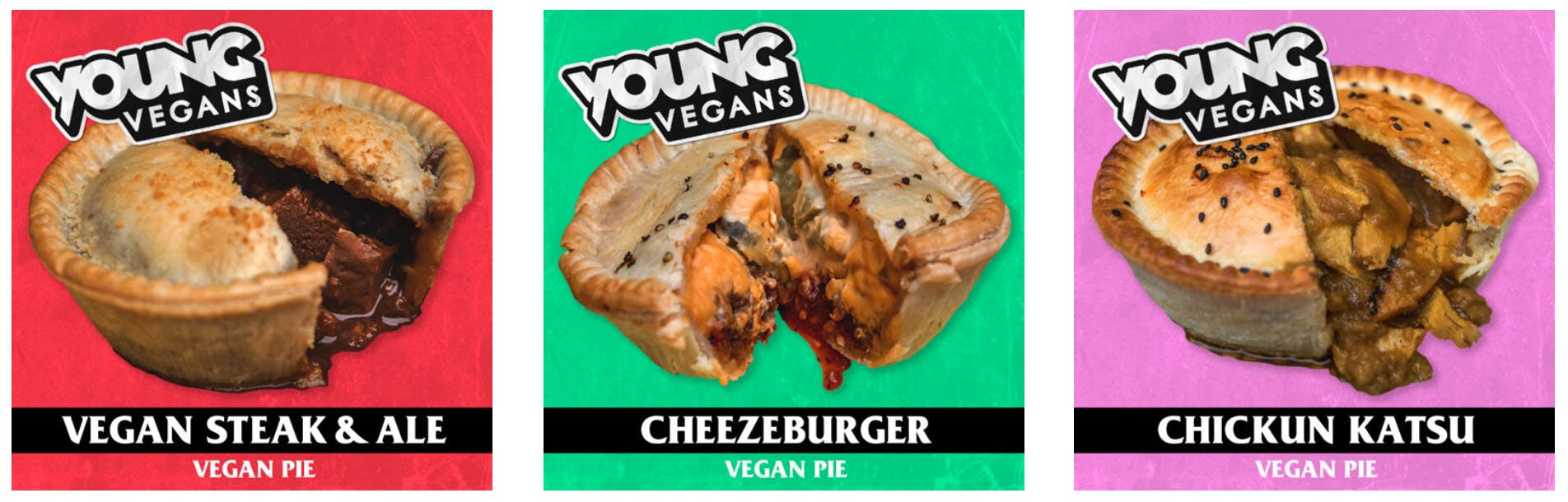 young vegan pie selection