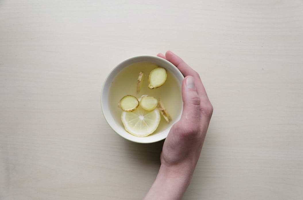 lemon and ginger tea