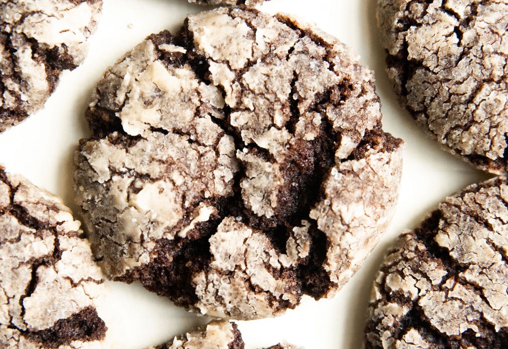 vegan crinkle cookies