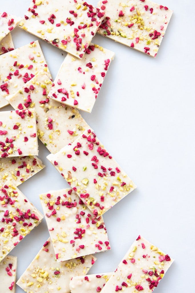 white chocolate bark