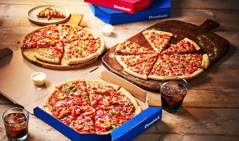 dominos pizza spread