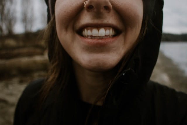 someone smiling with teeth