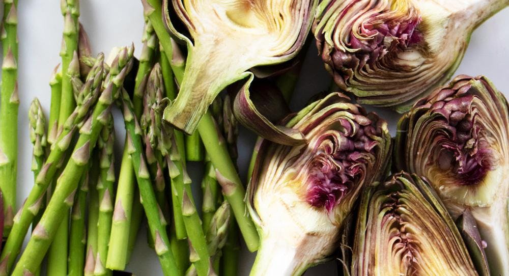 Asparagus and artichokes 