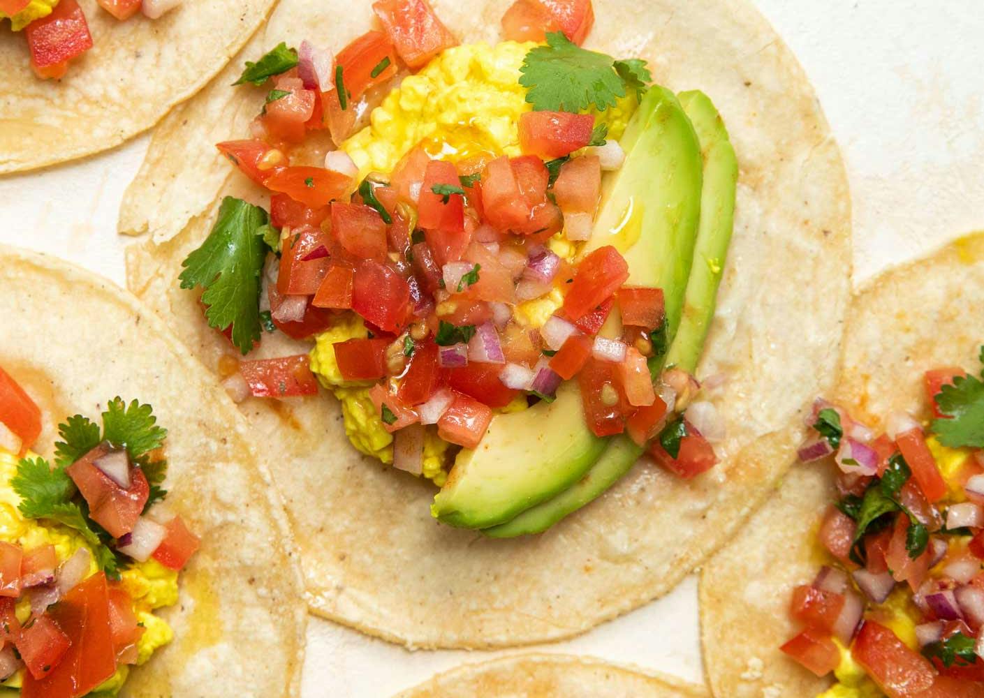 breakfast vegan tacos