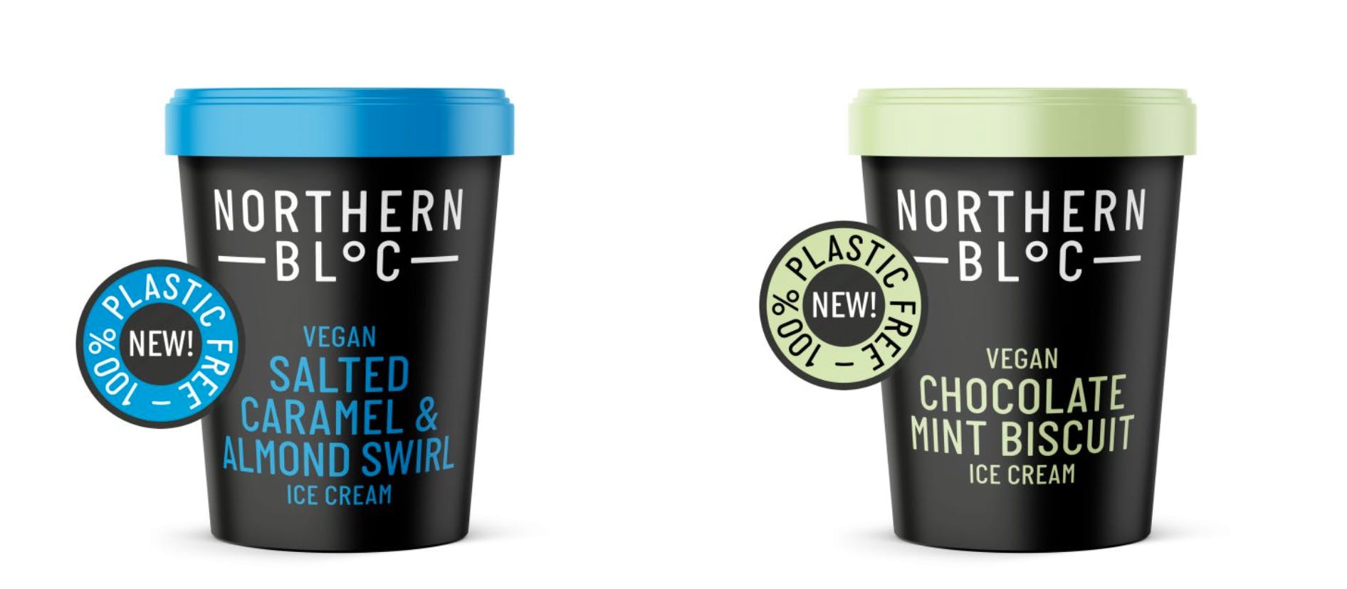 northern bloc vegan ice cream tubs