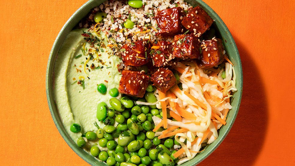 miso + tamari tofu bowl
