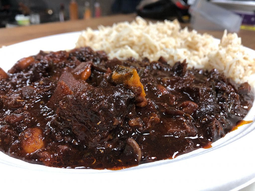 plate of vegan stew