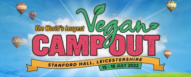 vegan camp out poster