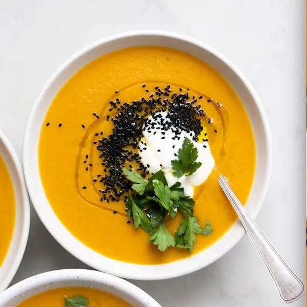 carrot + butternut squash soup