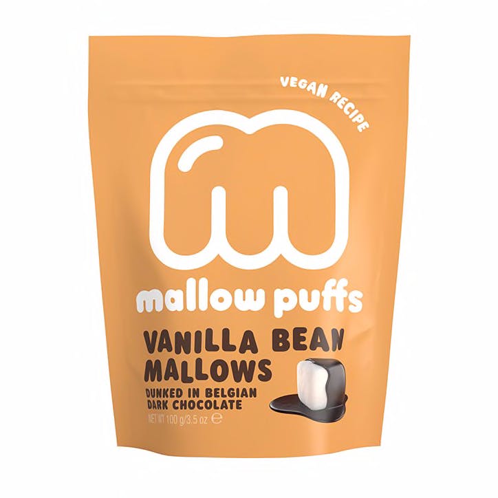 mallow puffs in orange bag