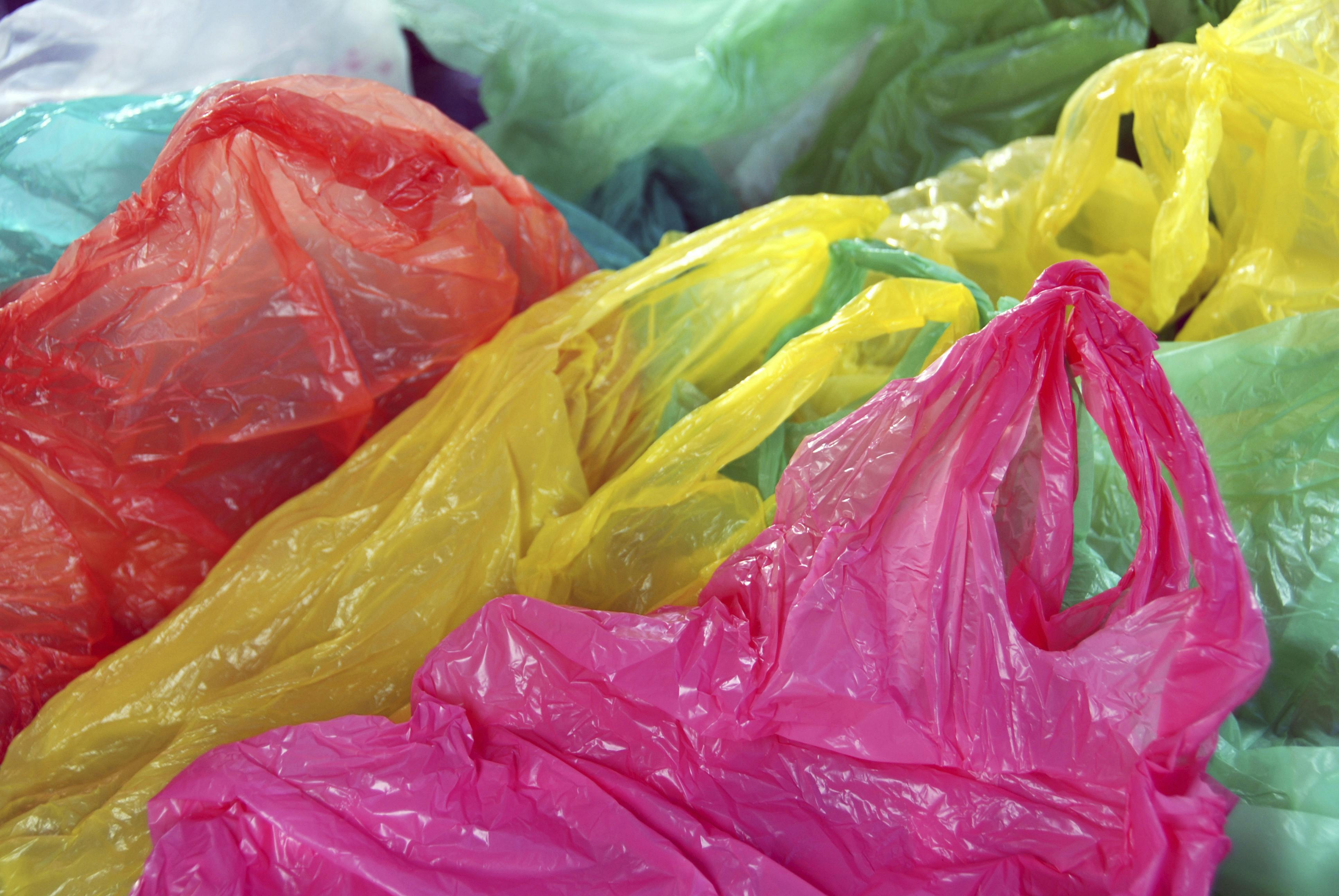 colourful plastic bags