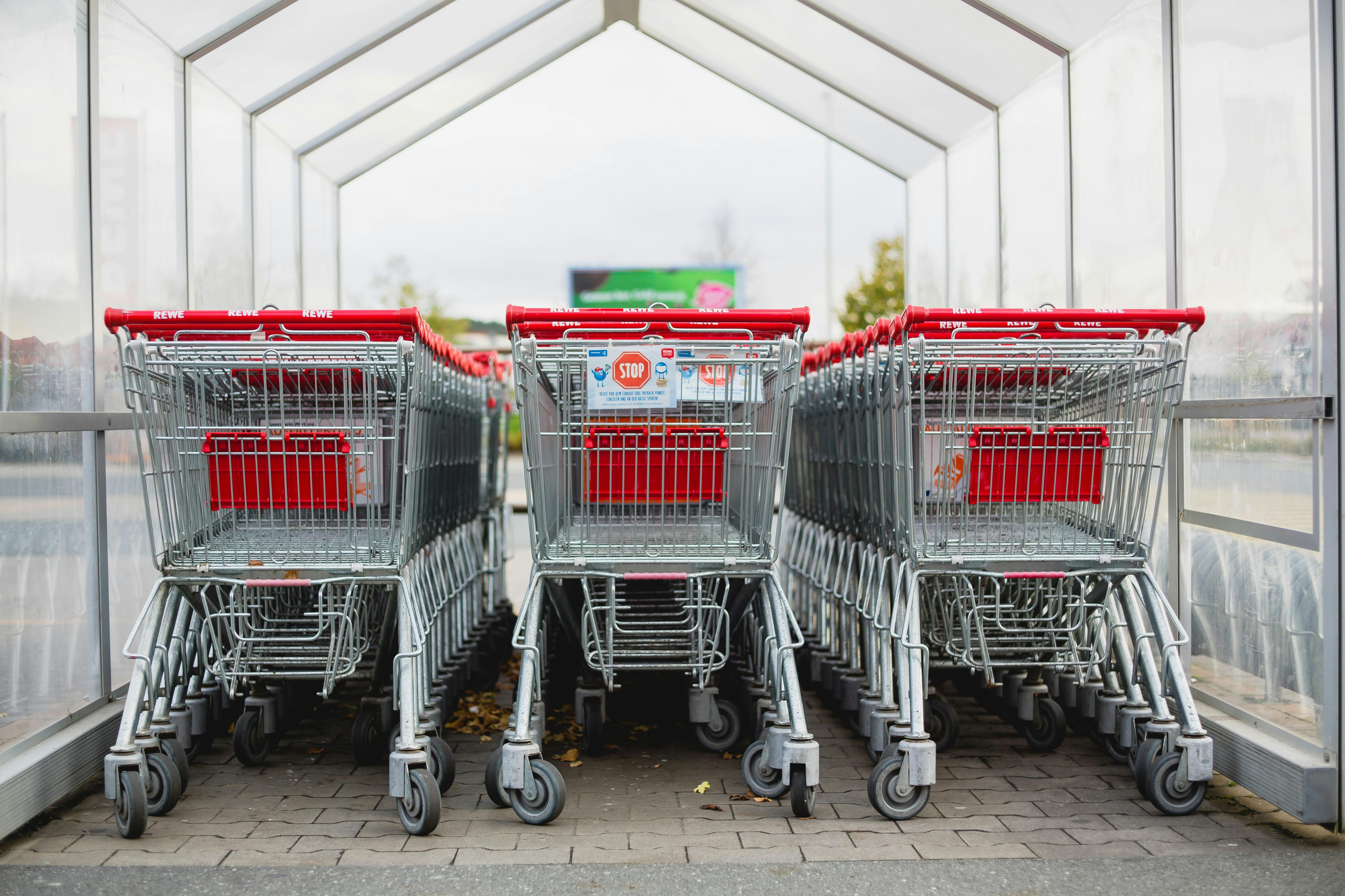 shopping trolleys