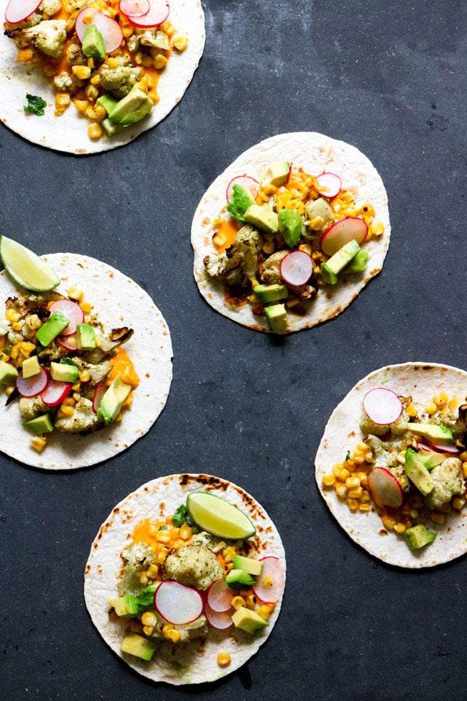 vegan nachos on black slate