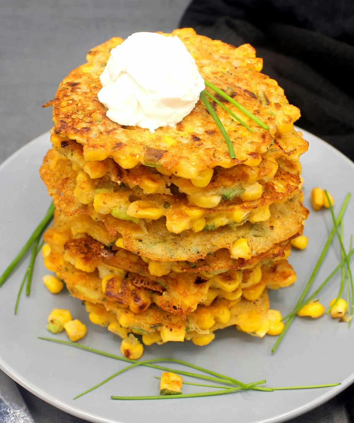 another stack of paler fritters